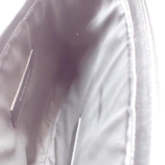 Saint Laurent Black/Green Stripe Canvas Zip Pouch - Picture 11 of 13